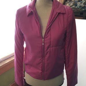 BCBG Max Azria Jeans Puffer Jacket Pink XS